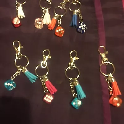 1 Piece Dice With Tassle Keyring • £2