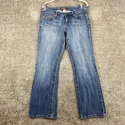 $15.16 • Buy Z. Cavaricci Bootcut Leg Jeans Size 12 Blue Dark Stone Wash Low Rise 5-Pocket