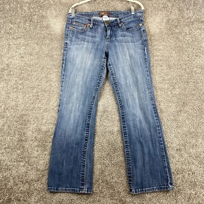 $15.16 • Buy Z. Cavaricci Bootcut Leg Jeans Size 12 Blue Dark Stone Wash Low Rise 5-Pocket