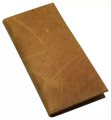 Marshal Cowhide Leather Basic Checkbook Cover RFID Blocking For Men Women • $16.99