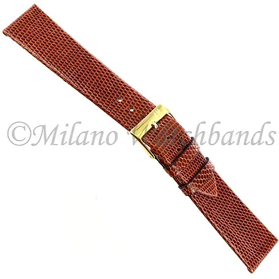 19mm Morellato Italy Tan Genuine Java Lizard Unstitched Mens Band Regular 117 • $29.95