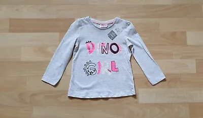 New With Tag Baby Girls Long Sleeve Dino Girl T-Shirt Age 12-18 Months • £2