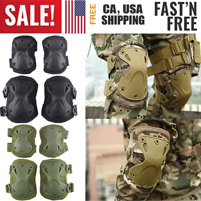 Tactical Military Army Shooting Protection Elbow & Knee Pads Outdoor Sports Pad • $9.79