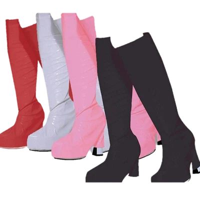 £10.49 • Buy Gogo Girl Go Go 60s 70s Hippie Hippy Shoe Fancy Dress Costume Boot Top Covers