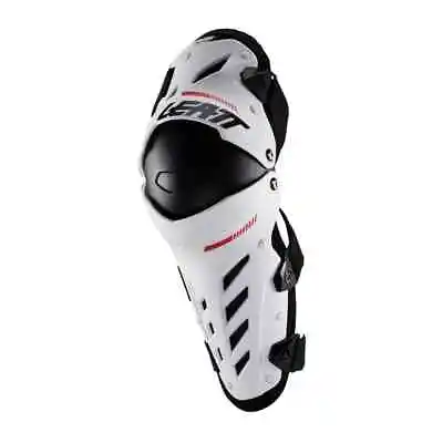 New 2024 Leatt Dual Axis Knee Shin Guards Pair White Hinged Motocross Mx Enduro • $113.63