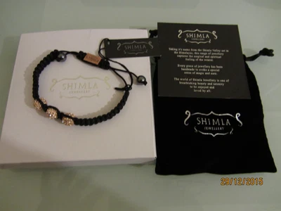 £9.50 • Buy BNWT Shimla 3 X Copper/flesh Crystal Bead Adjustable Bracelet - RRP £40.00