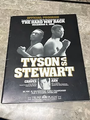 Mike Tyson Vs Alex Stewart Program Guide Offical 1990 Trump Plaza • $29.99