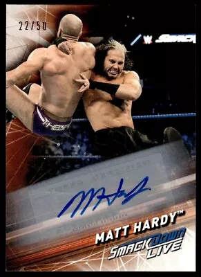 Matt Hardy 2019 Topps WWE Smackdown Live Orange Auto Autograph 22/50 • $19.99