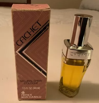 Vintage Prince Matchabelli Cachet Natural Spray Cologne 90% Full • $30