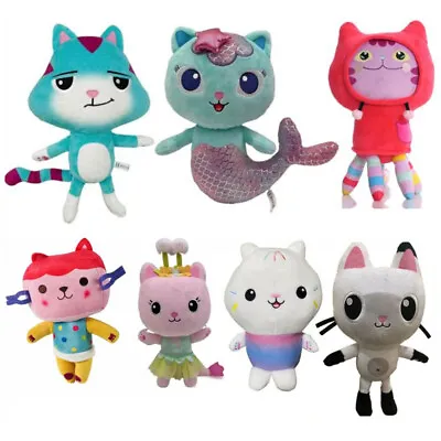 New Netflix Gabby's Dollhouse MerCat Plush Toy Mermaid Cat Dreamworks Stuffed - • £8.52