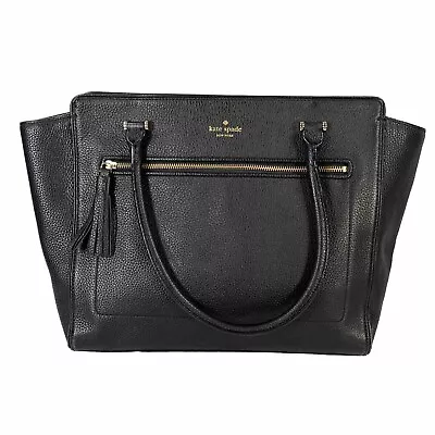 Kate Spade Black Leather Chester Street Allyn Tote Bag Purse • £57.80