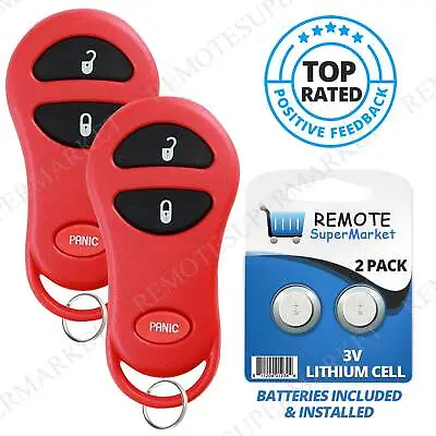 2 Replacement For 2001-2005 Chrysler PT Cruiser 99-05 Voyager Remote Key Fob Red • $12.86