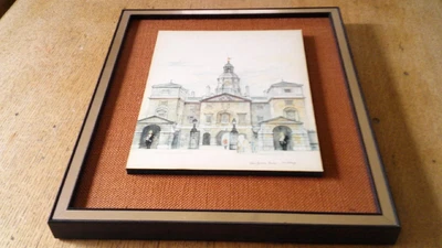 £18 • Buy Vintage Mads Stage Mounted Print - Horse Guards, London