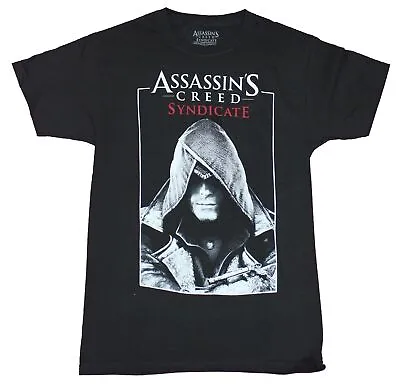 Assassin's Creed Syndicate Adult New T-Shirt - Boxed Face In Shadow Pic • $16.98