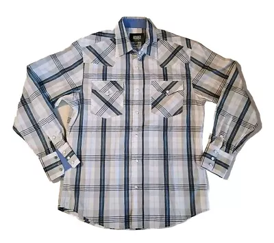 Mens Western Peal Snap Shirt Size Medium By Rodeo • $5.84