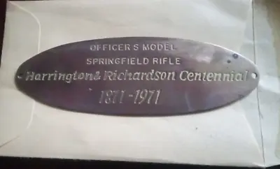 Vintage Officers Model Harrington & Richardson (H&R) Butt  Plate Centennial 1971 • $24