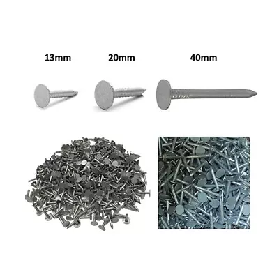 Galvanised Roofing Felt Clout Nails 3 Sizes Various Quantities Sheds Playhouses • £0.99