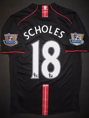 2007-2008 Nike Manchester United Paul Scholes Jersey Shirt Kit England Away • $399.99