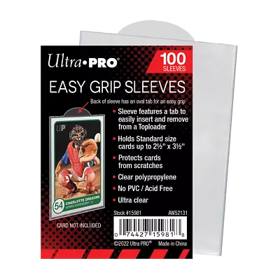 Ultra PRO Easy Grip Standard Penny Card Sleeves (Pack Of 100) - Pokemon / MTG • £4.95