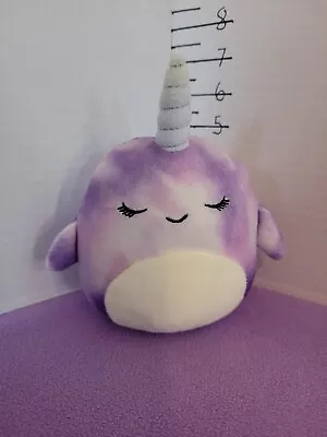 Squishmallows Nabila The Purple Narwhal Plush Stuffed Animal  • $10