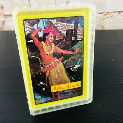 Vintage Hula Girl Playing Card Deck Sealed Grass Skirt Aloha Hawaii • $10.62