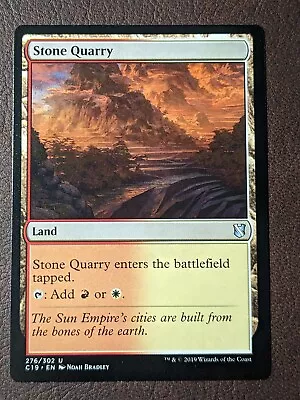 STONE QUARRY C19 - Magic The Gathering MTG Collectible Card Game • $0.99