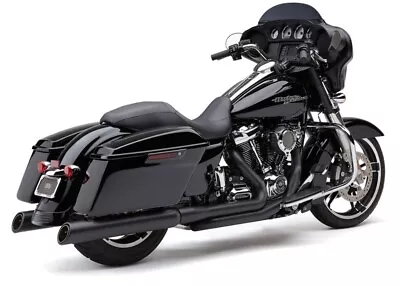 Cobra Black True Dresser Dual Duals Headers Exhaust 17-24 M8 Harley Touring USA • $530.95