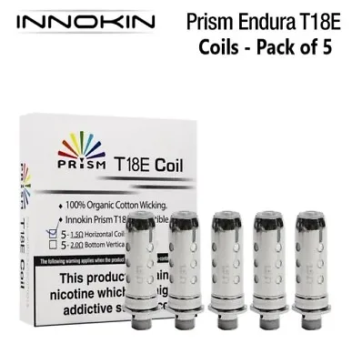 Innokin Endura T18E & T22E Prism Coils 1.5ohm - Pack Of 5 - 100% Genuine • £6.62