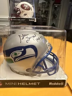 Steve Largent Signed  Mini Football Helmet JSA Riddell Seattle Seahawks • $82.79