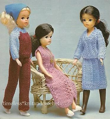 £3.65 • Buy Knitting Pattern - Sindy / Barbie Doll Clothes Dress, Trousers & Suit  -  (copy)