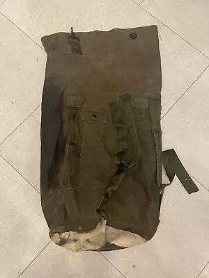 Vintage Military  Duffle Bag US Canvas Army Green Carryall Sack  • $20