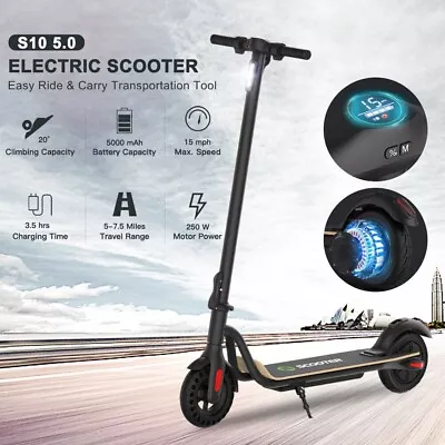 S10 Electric Scooter  15.5 Mph 8 Miles Range 250W Motor IP54 Water - Black • $299