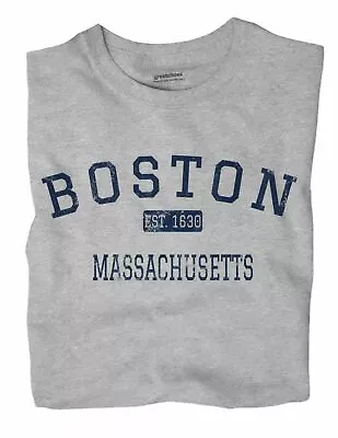 Boston Massachusetts MA T-Shirt EST • $18.99