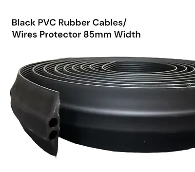 Heavy Duty Rubber Cable Protector-Protect Wires And Cable Across The Floor -85mm • £10.99