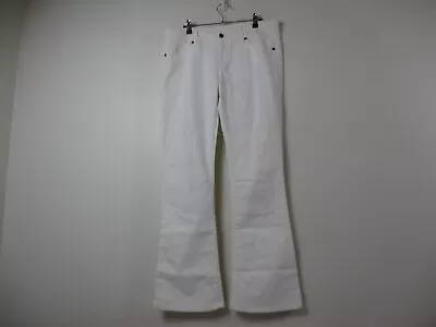 Vince Jeans Womens 30 Regular Flare Mid Rise Light Wash White Stretch Denim  • $13.99