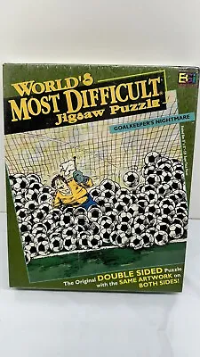 Worlds Most Difficult Jigsaw Puzzle Double Sided New In Box Soccer • $22.45