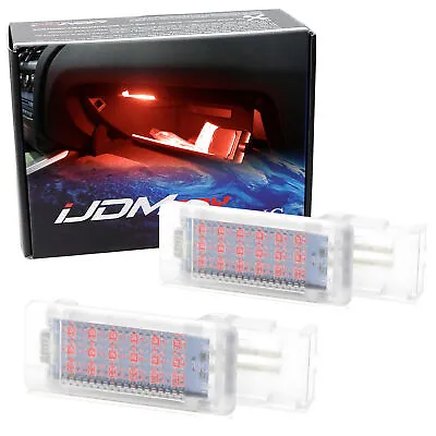Red 18-SMD LED Glove Box/Footwell Interior Lamps For VW Jetta GTI Altas CC Eos • $17.99