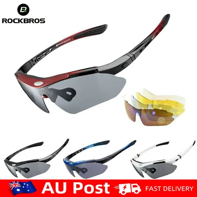 $23.55 • Buy Cycling Sunglasses Polarized Goggles Outdoor Sports Glasses MTB PC Eyewear 5Lens
