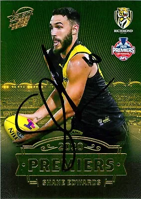 $49.99 • Buy ✺Signed✺ 2020 RICHMOND TIGERS AFL Premiers Card SHANE EDWARDS