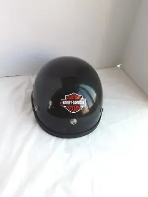 $14.99 • Buy Black Dot Motorcycle Helmet Small Harley Davidson Emblem Sticker Half Shell...