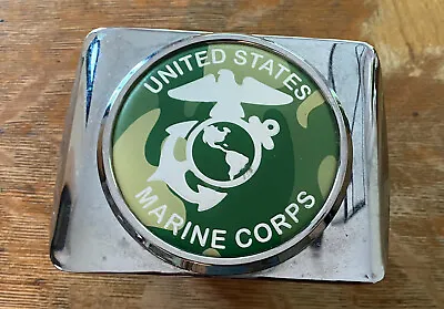 USMC US Marine Corps Chrome Emblem 2  Hitch Receiver Cover • $24.99