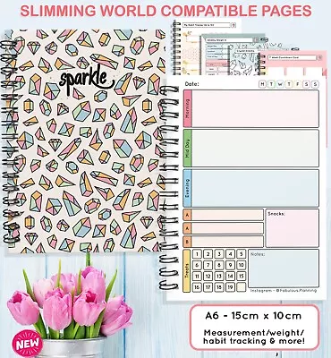 £4.12 • Buy Diary Planner, Speedy,Easy, Notebook, Diet,Slimming World Compatible A6 SPARKLE1