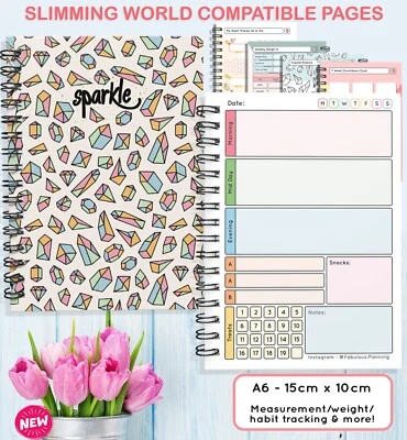 £4.12 • Buy Diary Planner, Speedy,Easy, Notebook, Diet,Slimming World Compatible A6 SPARKLE1