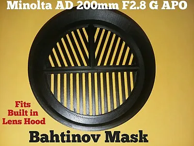 Minolta AD 200mm F/2.8 G APO HS Bahtinov Focus Mask  • $12.99