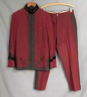 Vintage 1930s Marching Band GHB Wool Uniform Jacket & Buckle-Back Pants Antique • $265.50