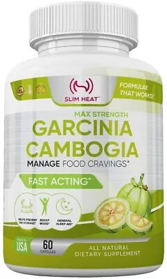 $18.97 • Buy 100% Pure Garcinia Cambogia Extract With 95% HCA Manage Food Cravings Diet Pills