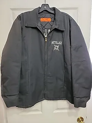 Vintage Metallica San Francisco Insulated Work Jacket Coat Black Size L • $200