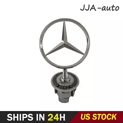 Silver Black Fit Mercedes-Benz Front 3D Hood Emblem C230 C280 CLK320 E350 E320 • $15.99