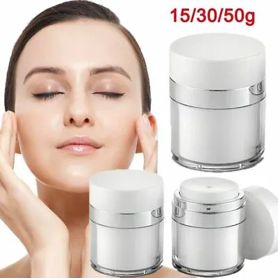 $1.06 • Buy 15/30/50g Empty Acrylic Beauty Facial Cream Jar Pot Vacuum Bottles Containe Z5D
