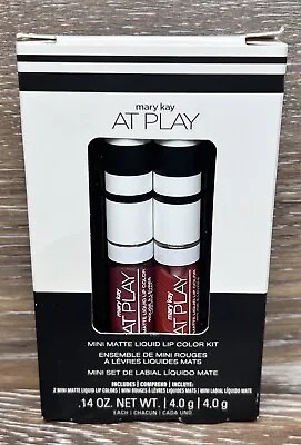 2 PACK - Mary Kay AT PLAY Mini Matte Liquid Lip Kit- BERRY STRONG RED ALERT • $8.25
